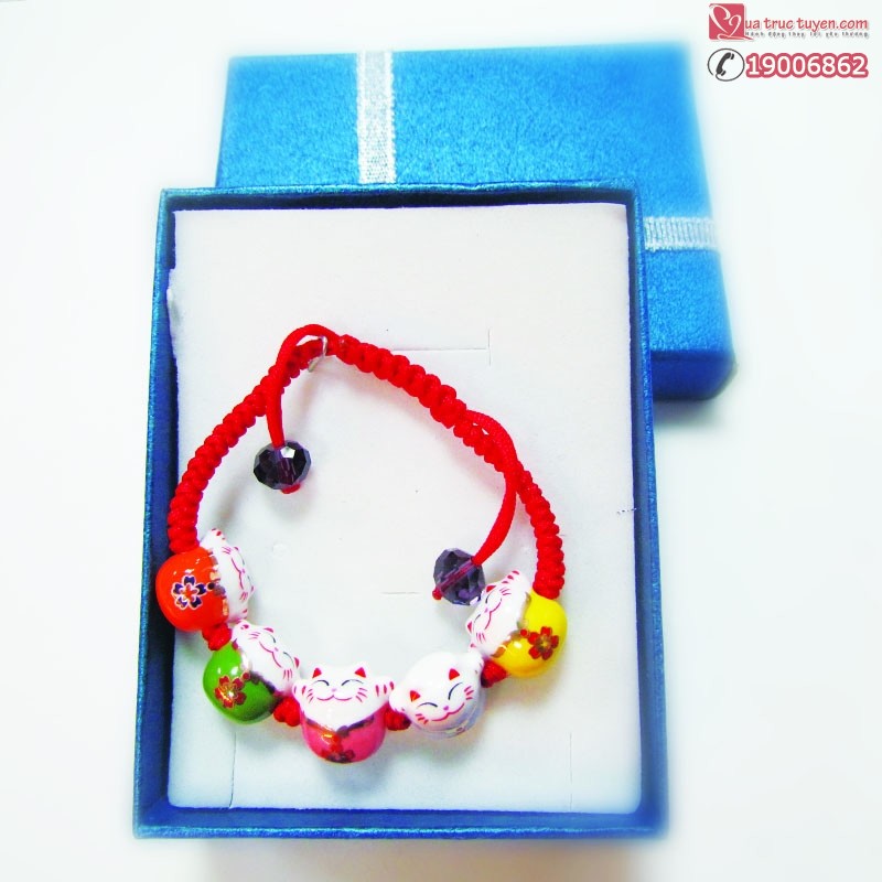 Lắc tay mèo thần tài có 5 mèo tượng trưng cho may mắn dài lâu lac-tay-5-meo-than-tai (3)