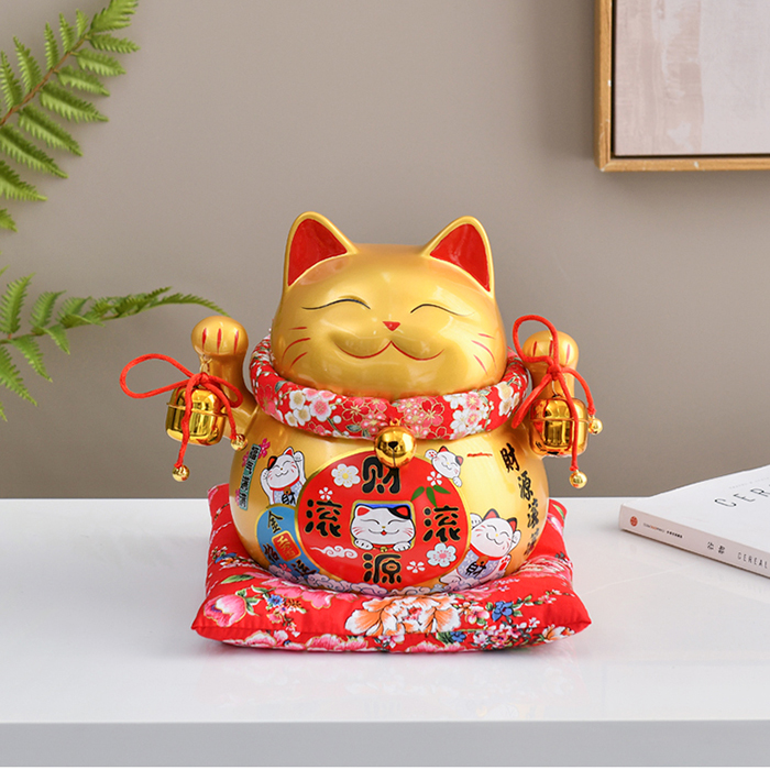 Mèo thần tài vàng Buôn May Bán Đắt 