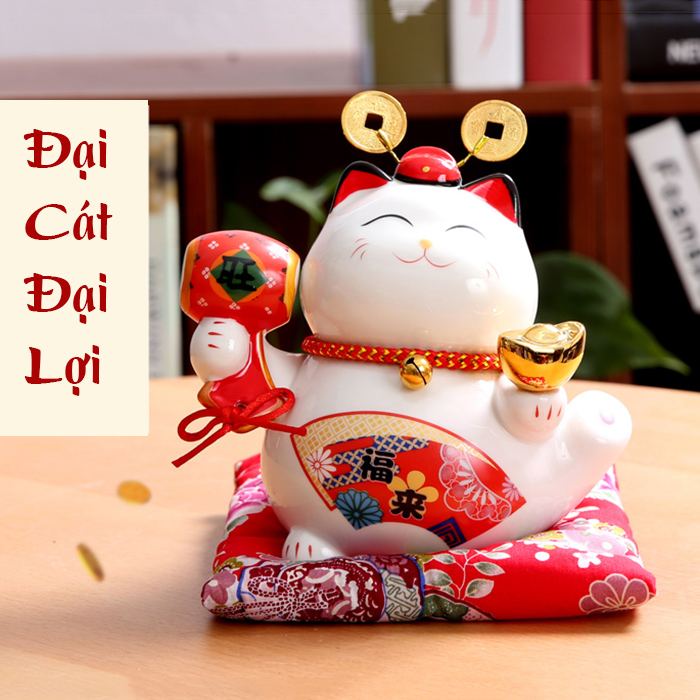 Mèo thần tài Đại Cát Đại Lợi 
