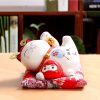 Mèo thần tài dáng nằm niên niên hữu dư