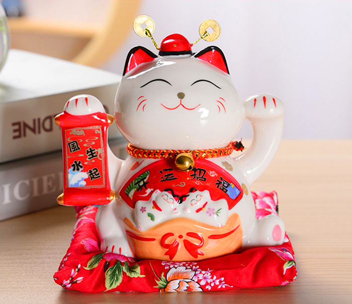 Mèo Thần Tài - Tài Lộc Tấn Tới-11cm
