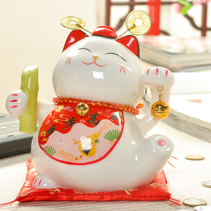 Mèo thần tài Vạn Sự Hanh Thông