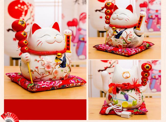 Mèo vẫy tay-Hồ lô Phúc Lộc Vô Biên-25cm