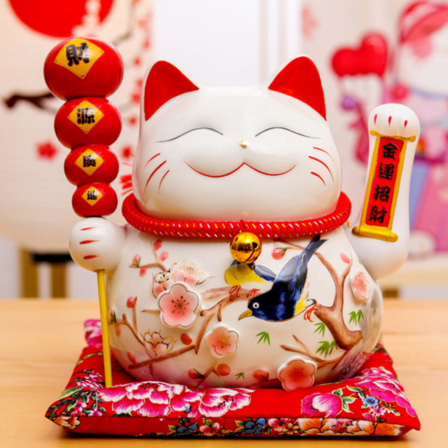 Mèo vẫy tay-Hồ lô Phúc Lộc Vô Biên-25cm