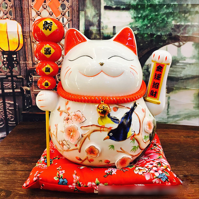 Mèo vẫy tay-Hồ lô Phúc Lộc Vô Biên-25cm