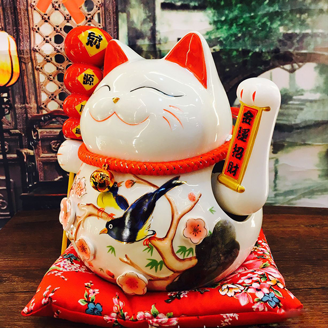 Mèo vẫy tay-Hồ lô Phúc Lộc Vô Biên-25cm