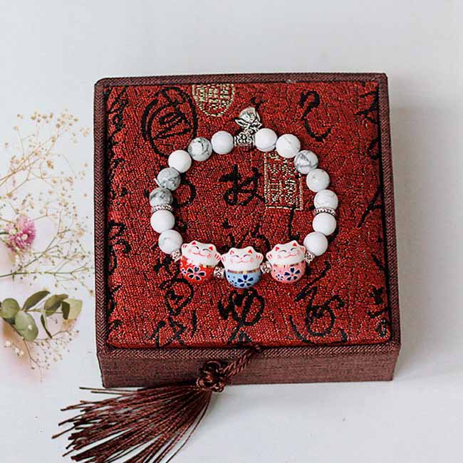 Vòng tay đá howlite