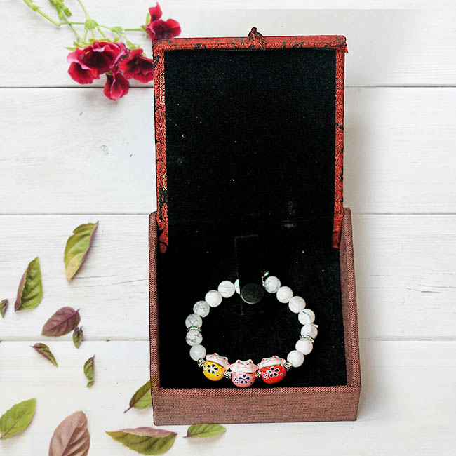 Vòng tay đá howlite