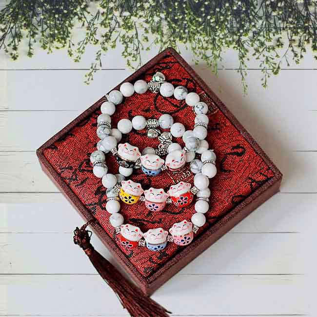 Vòng tay đá howlite