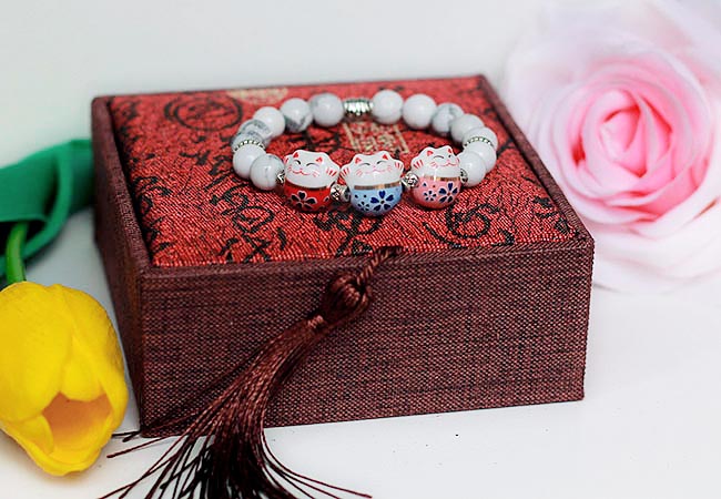 Vòng tay đá howlite
