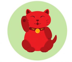 minh họa của một neko mamki đỏ