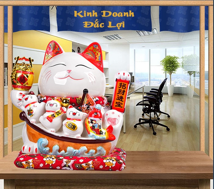 Mèo tay vẫy Kinh Doanh Đắc Lợi