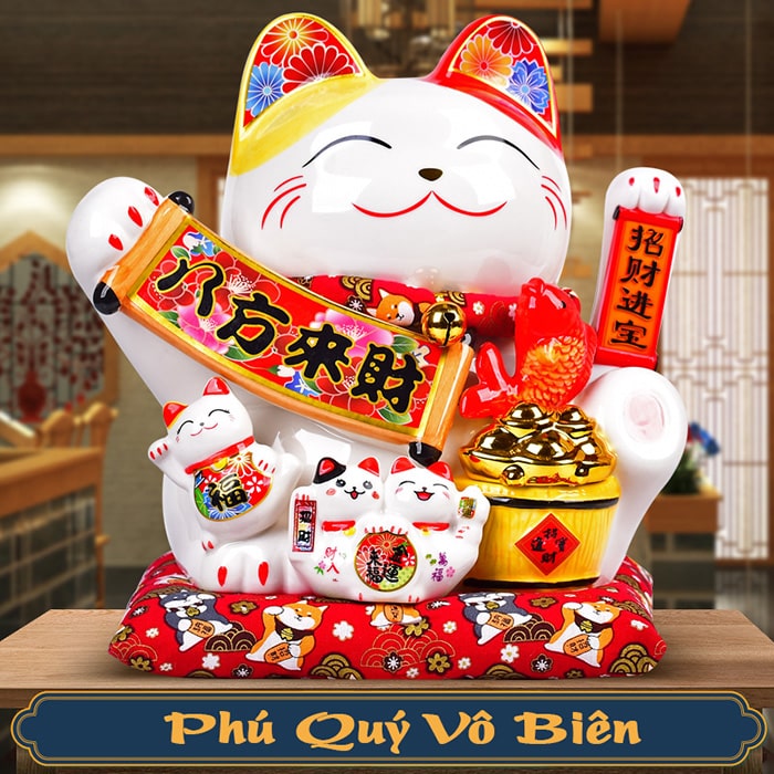 Mèo vẫy tay Phú Quý Vô Biên