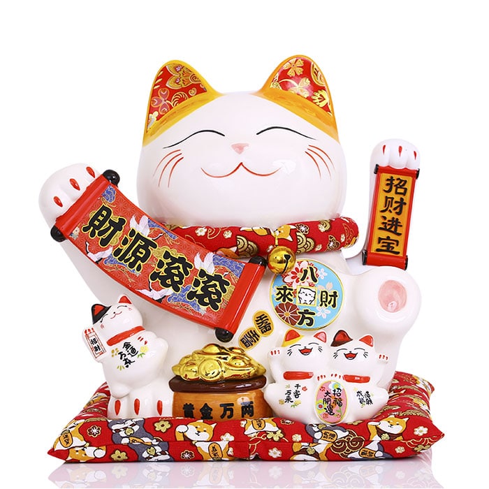 Mèo tay vẫy Tiền Vào Cuồn Cuộn