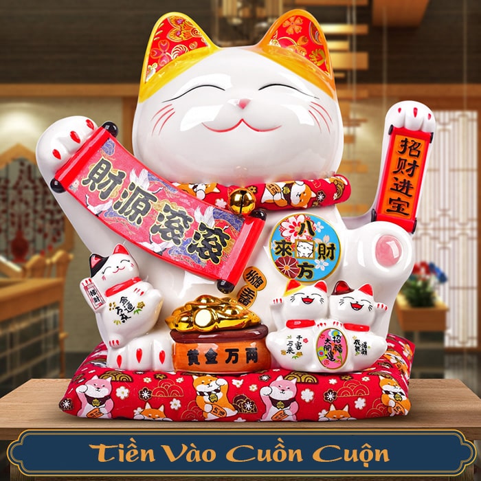 Mèo tay vẫy Tiền Vào Cuồn Cuộn