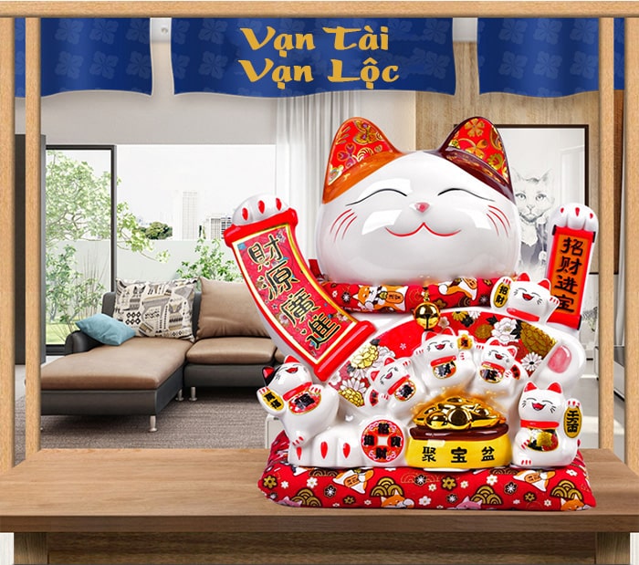 Mèo vẫy tay Vạn Tài Vạn Lộc