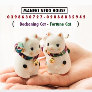 Maneki Neko House - Mèo Thần Tài May Mắn Vẫy Tay Nhật Bản