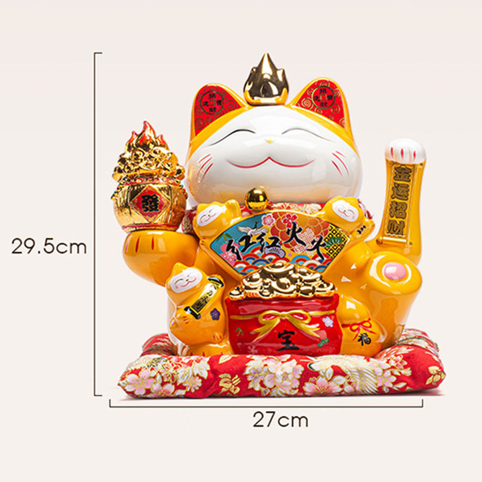 Mèo vẫy tay lửa Chiêu Tài Vượng Lộc 