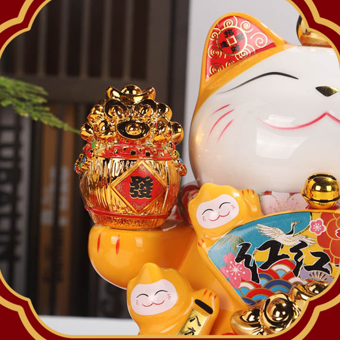 Mèo vẫy tay lửa Chiêu Tài Vượng Lộc 