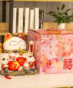 Mèo vẫy tay Tiền Tài Viên Mãn 35cm