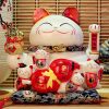 Mèo vẫy tay Tiền Tài Viên Mãn 35cm
