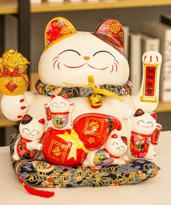 Mèo vẫy tay Tiền Tài Viên Mãn 35cm