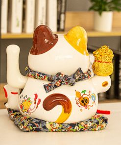 Mèo vẫy tay Tiền Tài Viên Mãn 35cm