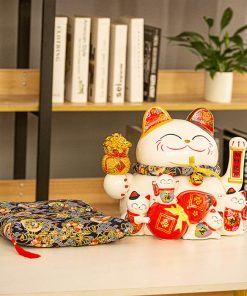 Mèo vẫy tay Tiền Tài Viên Mãn 35cm