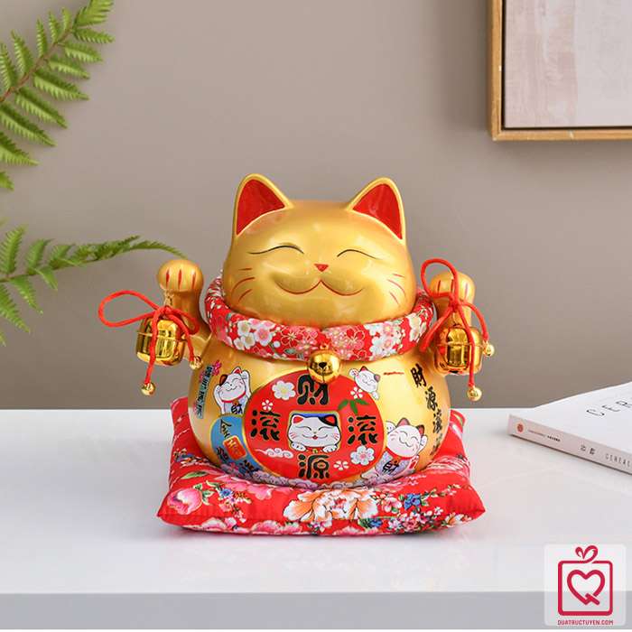 Mèo thần tài vàng Buôn May Bán Đắt 