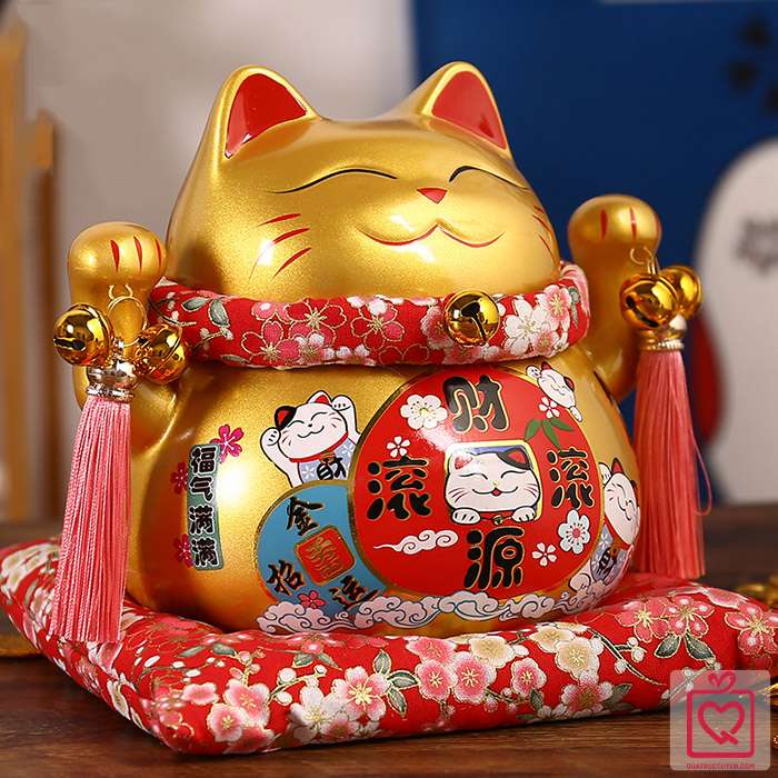 Mèo thần tài vàng Buôn May Bán Đắt 