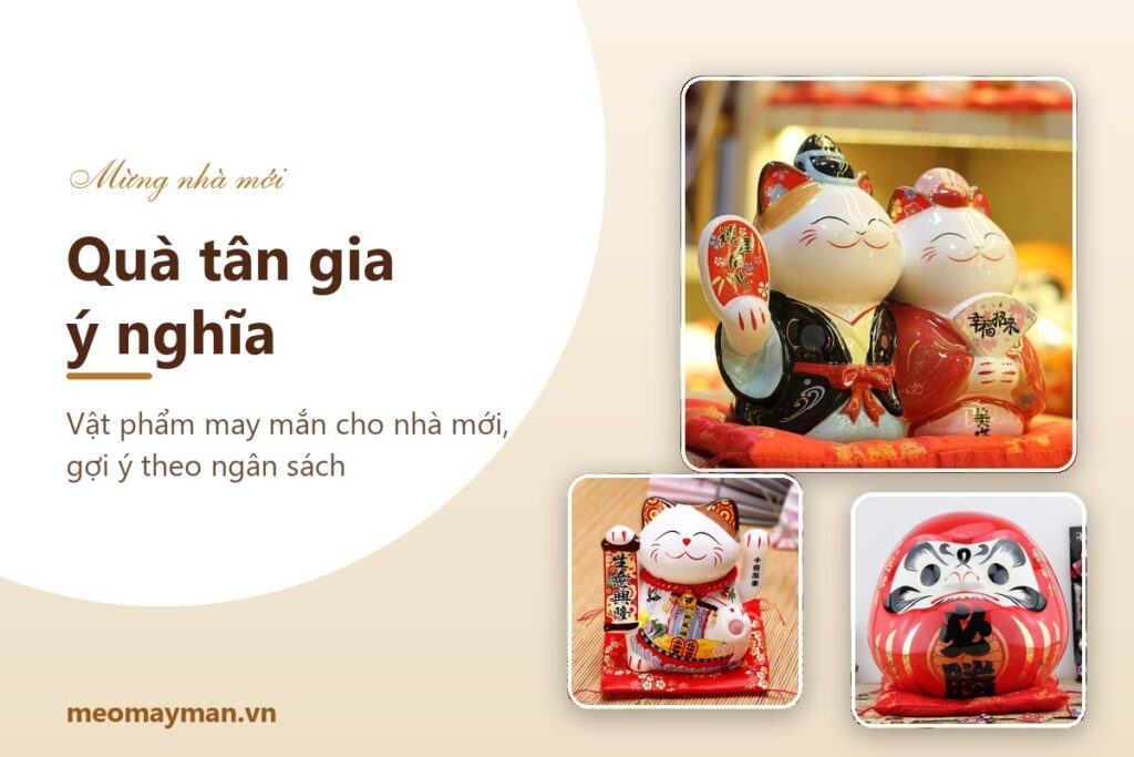 Quà tân gia ý nghĩa - mèo thần tài, Daruma