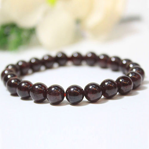 Vòng tay phong thủy đá thạch ngọc lựu Garnet 8LY-19H