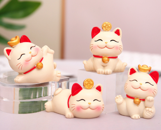 Mèo thần tài mini Hạnh phúc viên mãn
