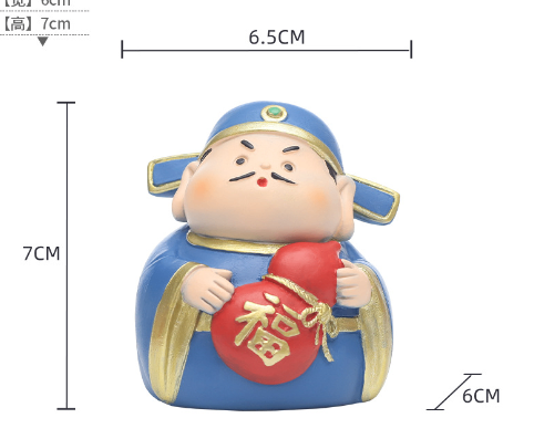 Tượng Thần tài Phước Lộc 7cm
