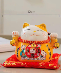 Mèo thần tài cam - 10cm