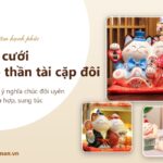 Quà cưới ý nghĩa: đôi mèo thần tài cặp đôi chúc trăm năm hạnh phúc
