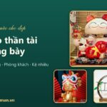 Mèo thần tài trưng bày: cách bày đẹp cho cửa hàng, phòng khách và kệ nhiều tầng