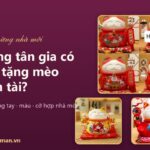 Mừng tân gia có nên tặng mèo thần tài? Cách chọn mẫu, màu, cỡ hợp nhà mới