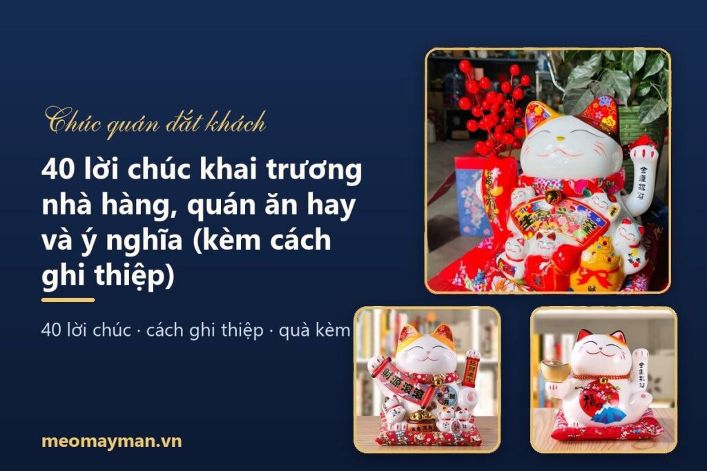 40 lời chúc khai trương nhà hàng, quán ăn hay và ý nghĩa (kèm cách ghi thiệp)
