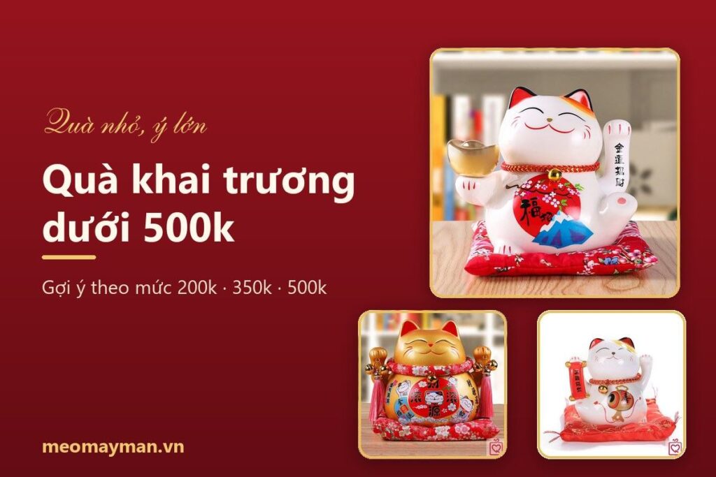Quà khai trương dưới 500k: 12 gợi ý ý nghĩa, không bị "nhỏ" trong mắt gia chủ