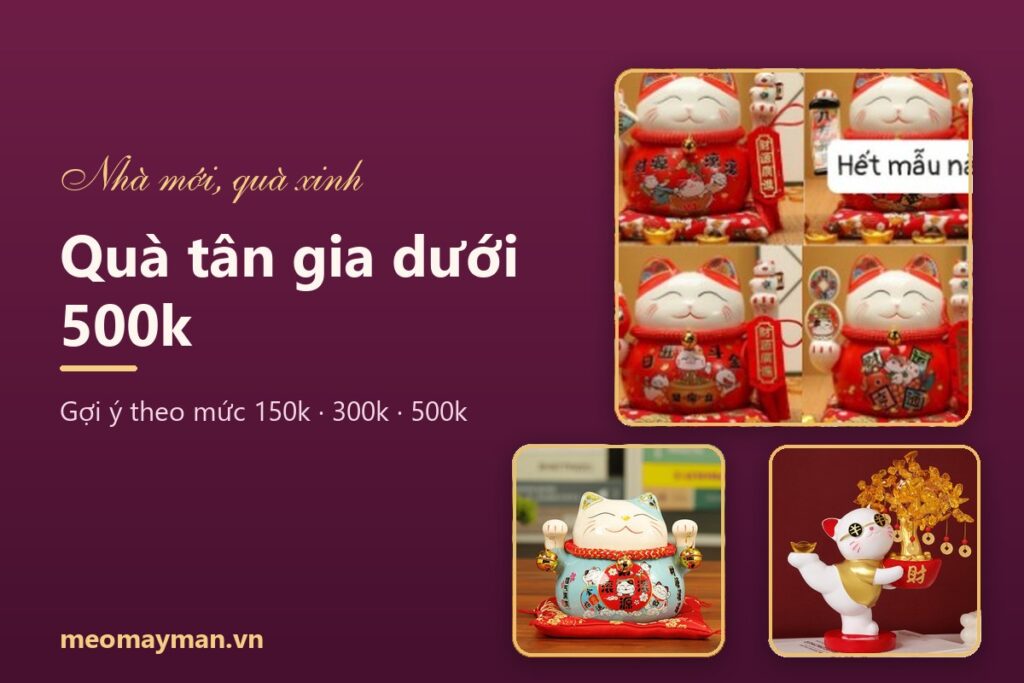 Quà tân gia dưới 500k: 10 gợi ý xinh, dùng được lâu và đúng ý chúc nhà mới