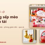 Tặng sếp mèo thần tài: chọn mẫu theo dịp, theo phòng làm việc và theo ngân sách