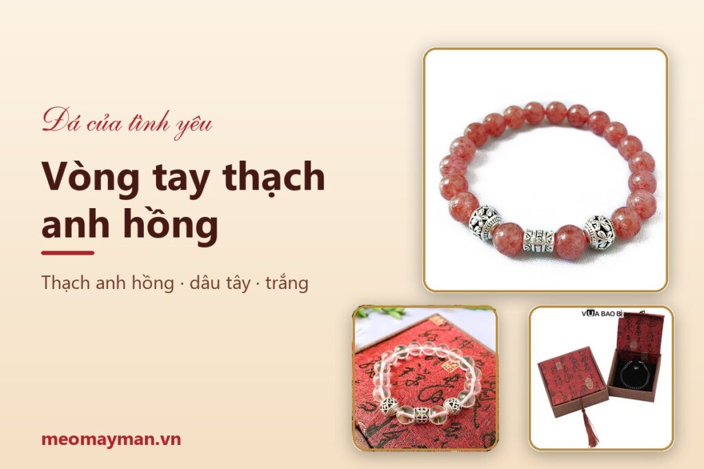 Vòng tay thạch anh hồng: ý nghĩa, phân biệt với thạch anh dâu tây và cách chọn